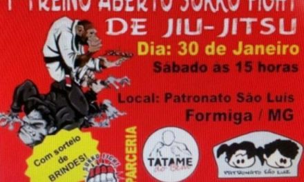 Tatame do Bem promoverá treino aberto