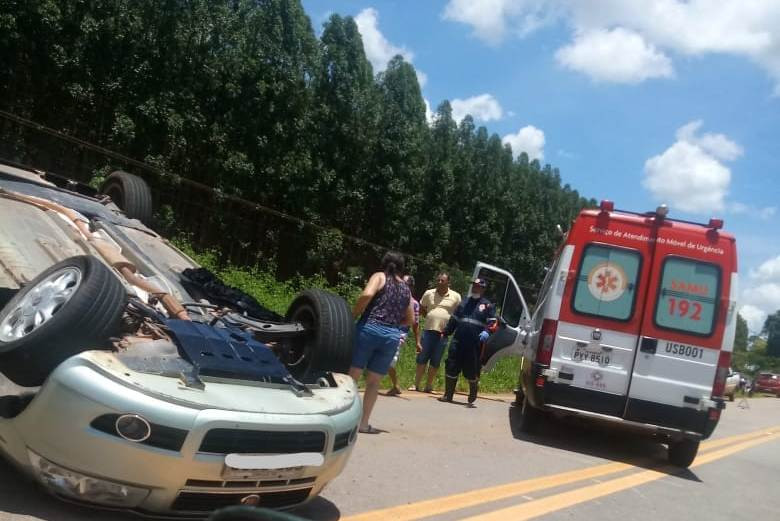 Capotamento é registrado em Pitangui