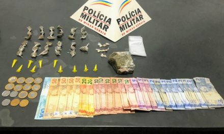 Jovem é detido com maconha, cocaína e crack durante operação em Papagaios