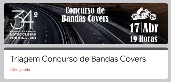 Encontro de Motociclistas: aberta a votação para concurso de banda