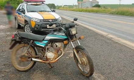 Motocicleta com chassi raspado é apreendida na BR 354