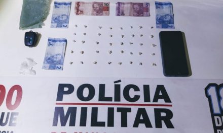 Polícia Militar apreende quarenta pedras de crack em Luz