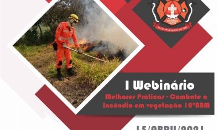 Corpo de Bombeiros realizará 1º Webinário ‘Melhores Práticas de Combate a Incêndio em Vegetação’