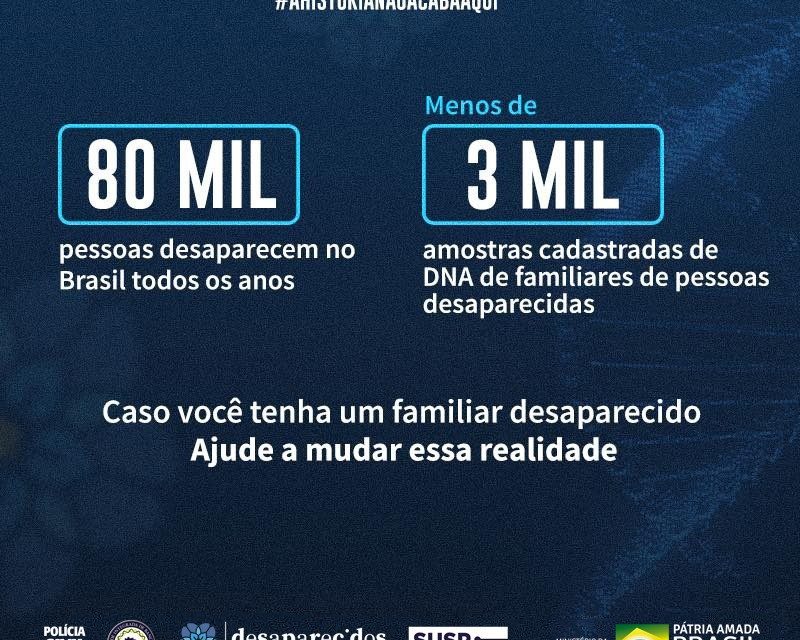 Polícia Civil promove mutirão para coletar DNA de familiares de desaparecidos