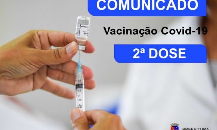 Formiga: Secretaria de Saúde informa datas para vacinação da 2ª dose da vacina Astrazeneca contra a Covid