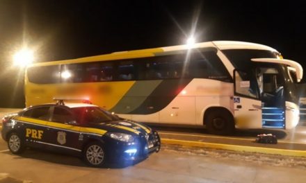 PRF apreende drogas escondidas em bagagem de passageiro de ônibus na BR-262, em Córrego Danta
