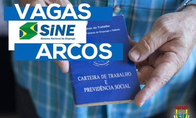 Sine em Arcos divulga novas vagas de emprego nesta sexta-feira