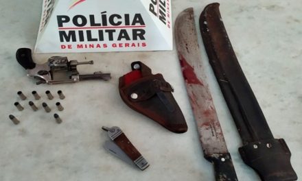 Idoso é morto a tiros após atacar policial militar com golpes de facão no interior de MG