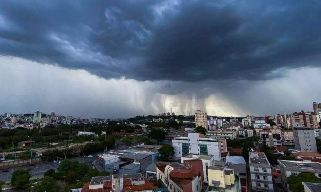 Chuva e granizo são esperados para 93 cidades de MG até quarta; veja lista
