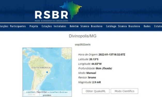 Divinópolis registra segundo tremor de terra de baixa magnitude em menos de uma semana
