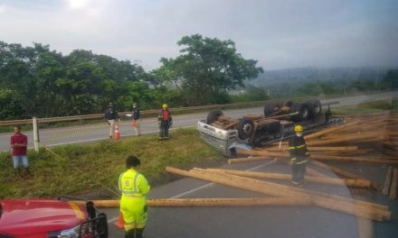 Motorista morre após carreta capotar em rodovia de MG