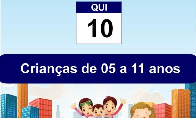 Formiga: Liberado agendamento da vacinação de crianças contra a Covid-19