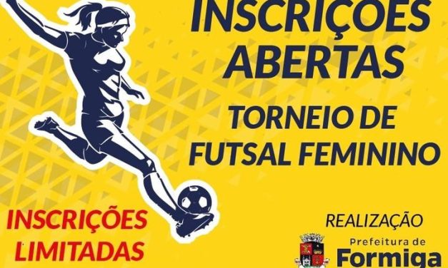 Abertas as inscrições para o Torneio de Futsal Feminino