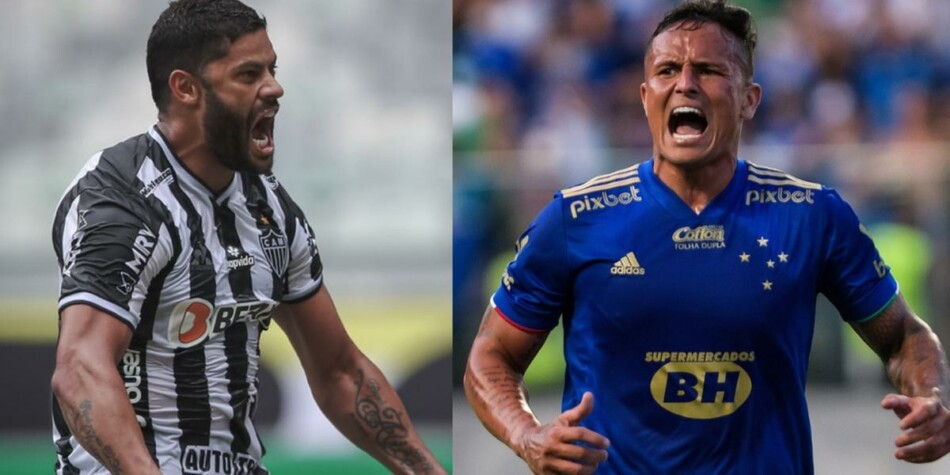 Hulk e Edu farão duelo de artilheiros no clássico entre Atlético e Cruzeiro