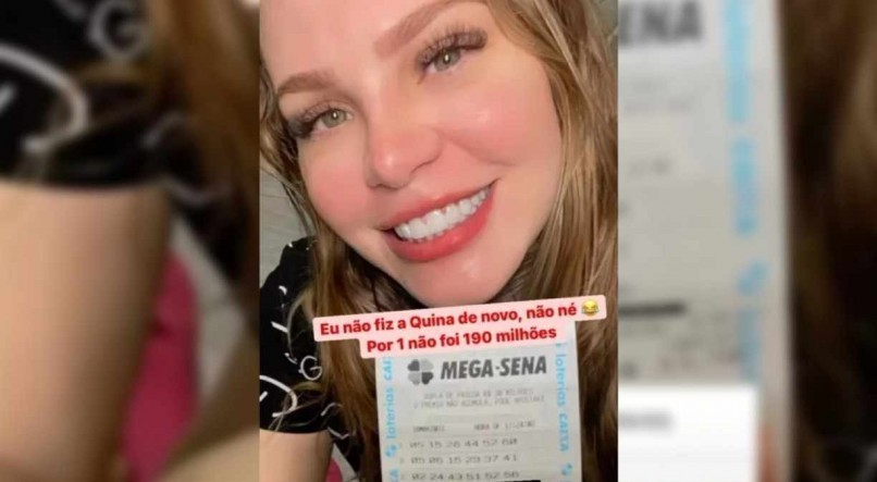 Ex-BBB ganha na loteria pela 57ª vez e chega perto de prêmio de R$ 190 milhões