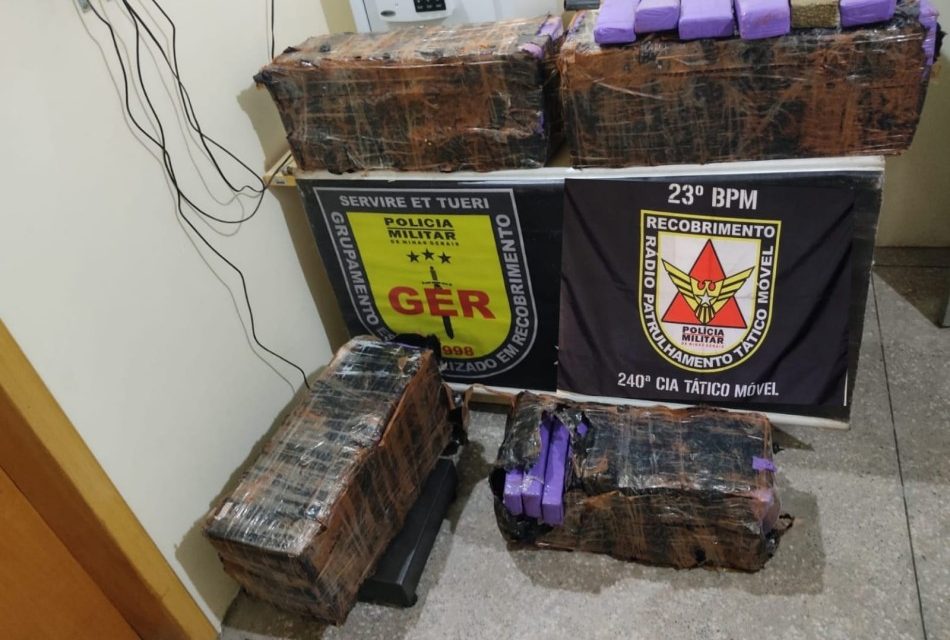 Seis pessoas são presas com mais de 100 kg de maconha na MG-050, em Formiga