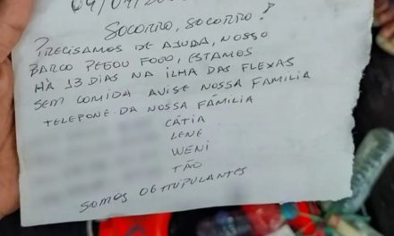 Bilhete com pedido de socorro ajuda Marinha a encontrar náufragos no Pará