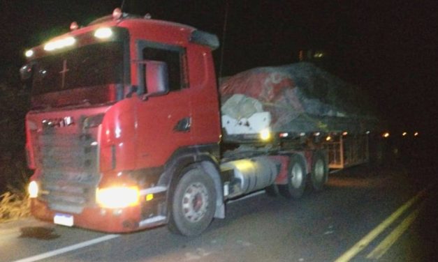 Motorista perde controle da direção e carro capota na BR-354, em Formiga