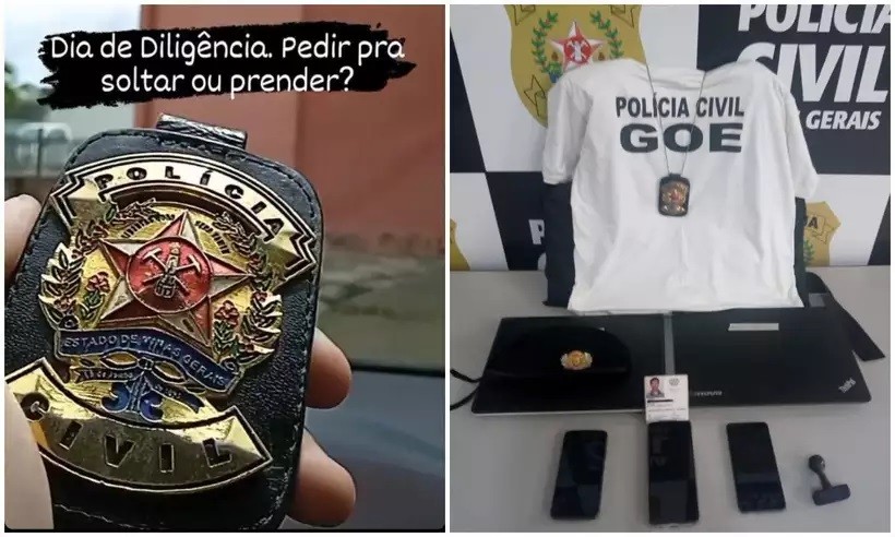 Mineiro suspeito de ostentar vida fake de policial entra na mira da Justiça