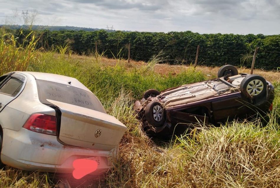 Acidente deixa vítimas com ferimentos na LMG-824, em Doresópolis