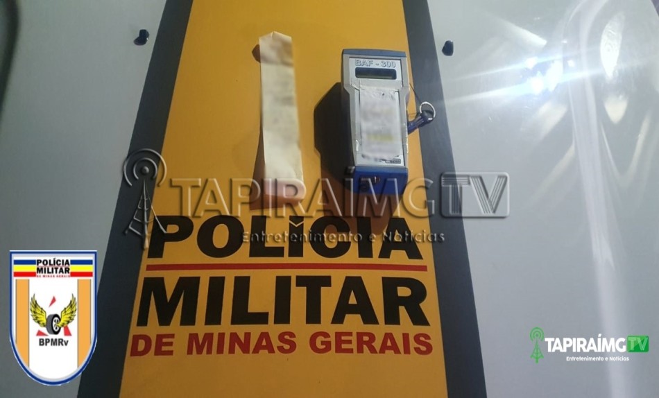 Condutor com sintomas de embriaguez é detido ao tentar fugir de abordagem na MG-050