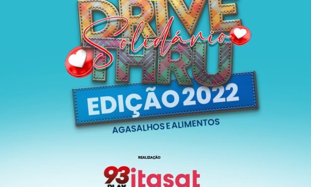 Drive-thru Solidário ocorre hoje na avenida Tabelião Juca Almeida