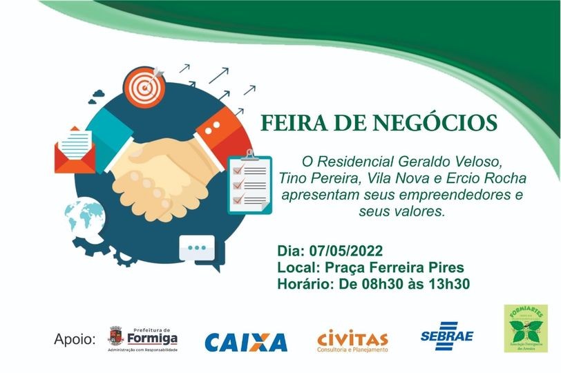 Feira de Negócios será realizada no sábado na praça Ferreira Pires