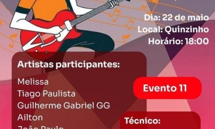 11ª edição do Musicando Formiga será realizada no Quinzinho