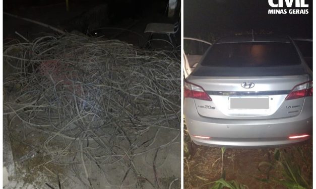 Polícia Civil prende suspeito de furtar 300 quilos de cabos de cobre em Arcos