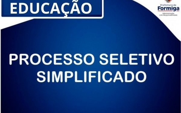 Inscrições para processo seletivo da Educação são prorrogadas
