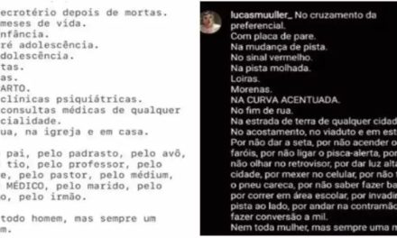 Estudante de medicina debocha de texto sobre estupro e revolta redes