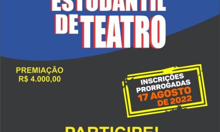 Prorrogadas as inscrições para o Festival Estudantil de Teatro