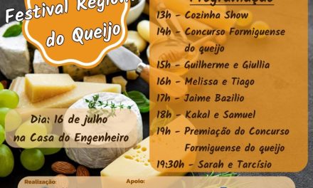 Em Formiga: Programação do ‘Festival Regional do Queijo – 2022’ é divulgada