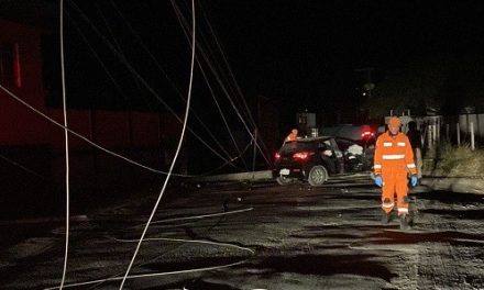 Condutora perde controle e veículo colide contra poste em Formiga