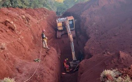 Trabalhador morre soterrado após deslizamento de talude em Papagaios