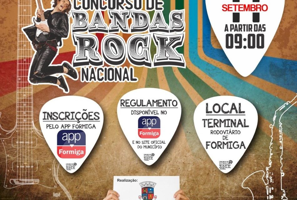 Vídeos participantes do concurso de Bandas de Rock Nacional estão disponíveis no APP Formiga