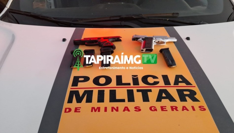 Armas de fogo são apreendidas na MG-176, em Dores do Indaiá