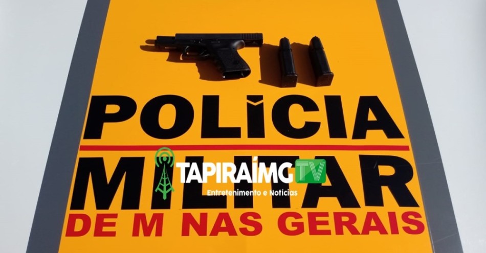 Arma de fogo é apreendida na MG-164, em Bom Despacho
