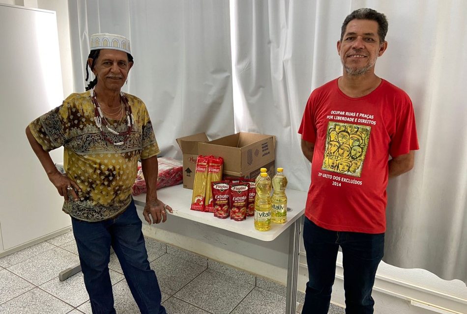 Fuom doa mantimentos para a Irmandade do Congado de Nossa Senhora do Rosário