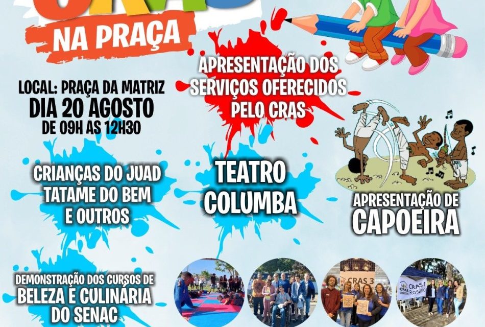CRAS na praça será realizado no próximo sábado
