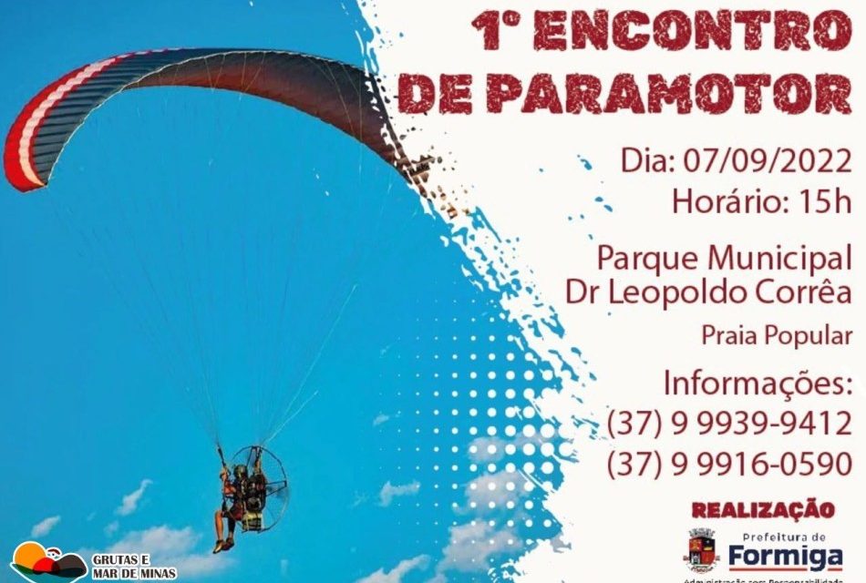 1° Encontro de Paramotor ocorre hoje na Praia Popular