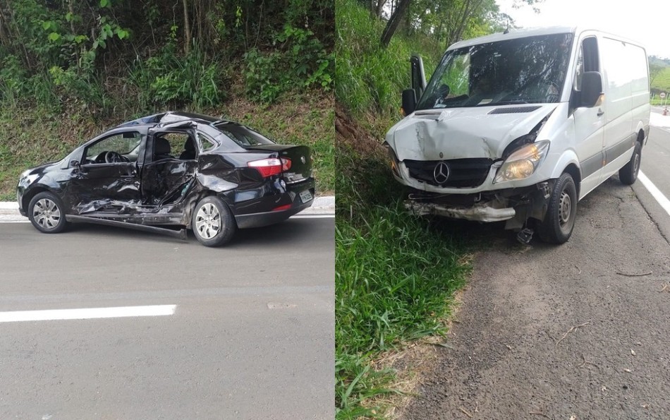 Motorista de 74 anos morre após carro em que ele estava ser atingido por van na MG-050, no trevo para Pratápolis