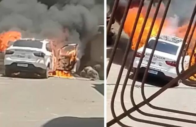 Carro de afiliada do SBT é incendiado no ES; repórter é rendido e agredido