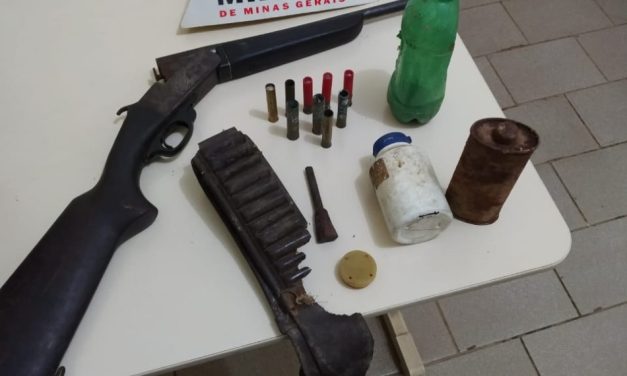 Córrego Fundo: Homem é preso por posse ilegal de arma de fogo