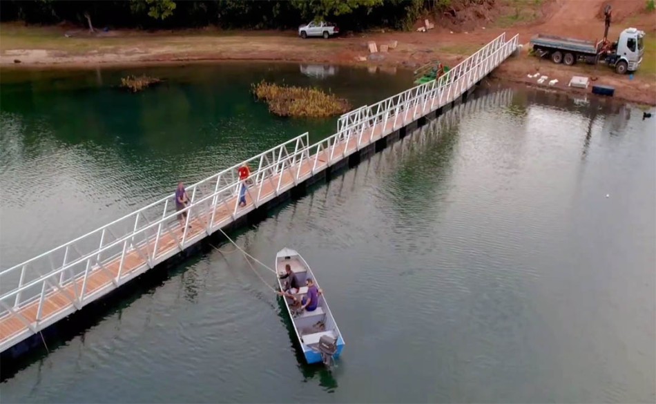 Três Fronteiras, no interior de São Paulo, recebe obra de estrutura náutica