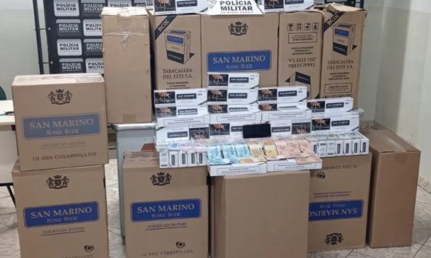 Mais de 120 mil unidades de cigarros contrabandeados são apreendidos em Abaeté