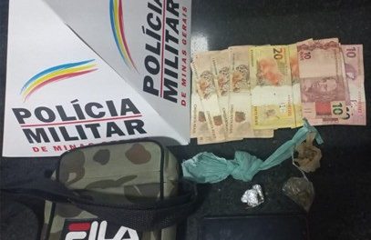 Homem é preso na Lajinha com drogas e dinheiro