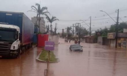 Chuva deixa idosa de 98 anos e outras 11 pessoas ilhadas em Pouso Alegre