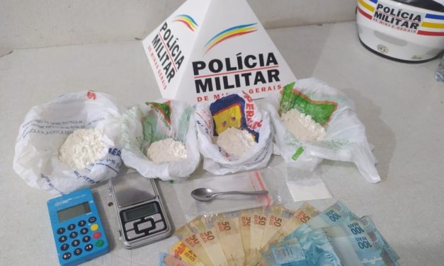 Polícia Militar apreende cocaína, balança de precisão e dinheiro em Arcos