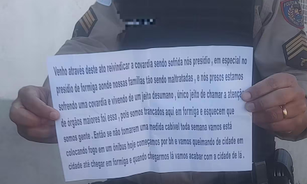 Presidiários ameaçam colocar fogo em 20 cidades mineiras até chegar em Formiga